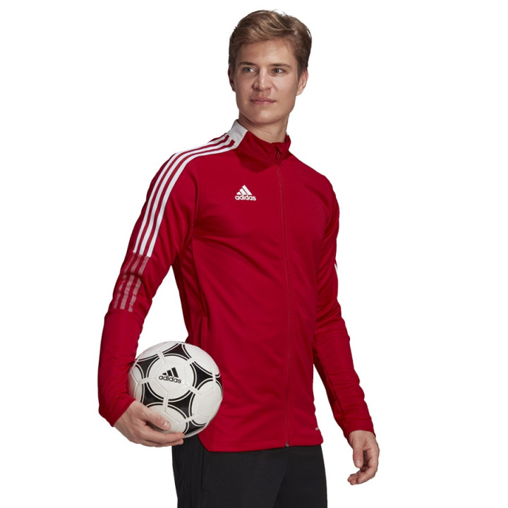 Bluza rozpinana męska adidas Tiro 21 Track Jacket czerwona | VUX.pl