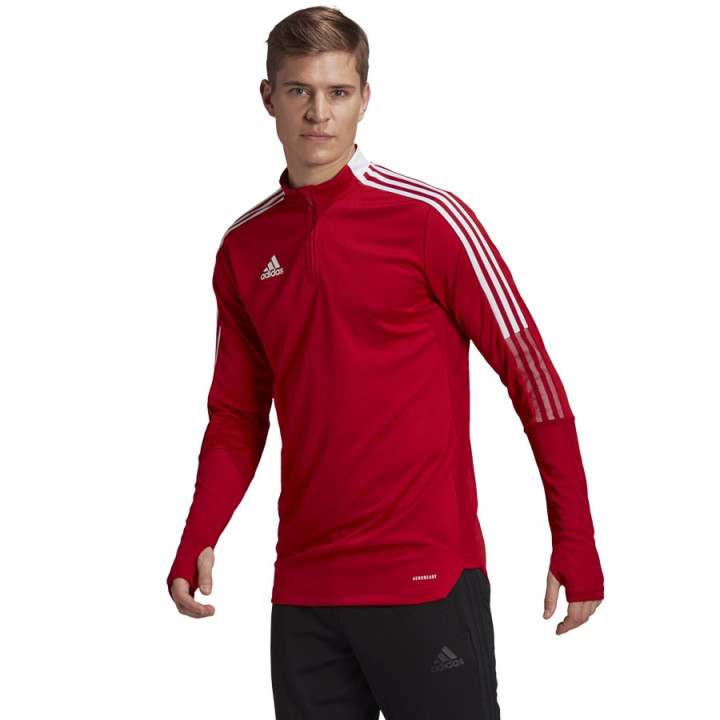 Bluza treningowa męska adidas Tiro 21 Training Top czerwona | VUX.pl