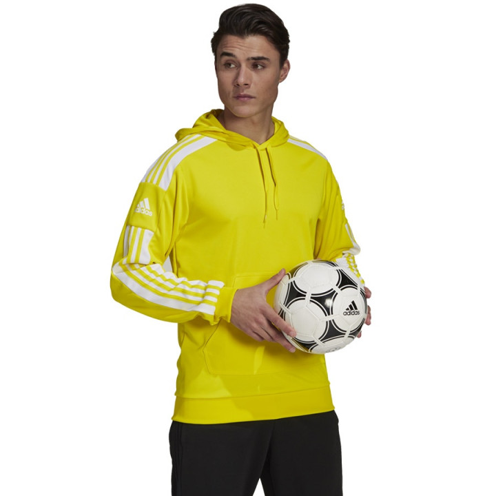 Bluza piłkarska z kapturem męska adidas Squadra 21 żółta | VUX.pl