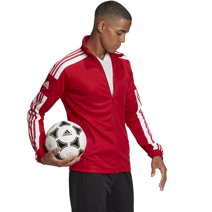 Bluza treningowa rozpinana męska adidas Squadra 21 czerwona | VUX.pl