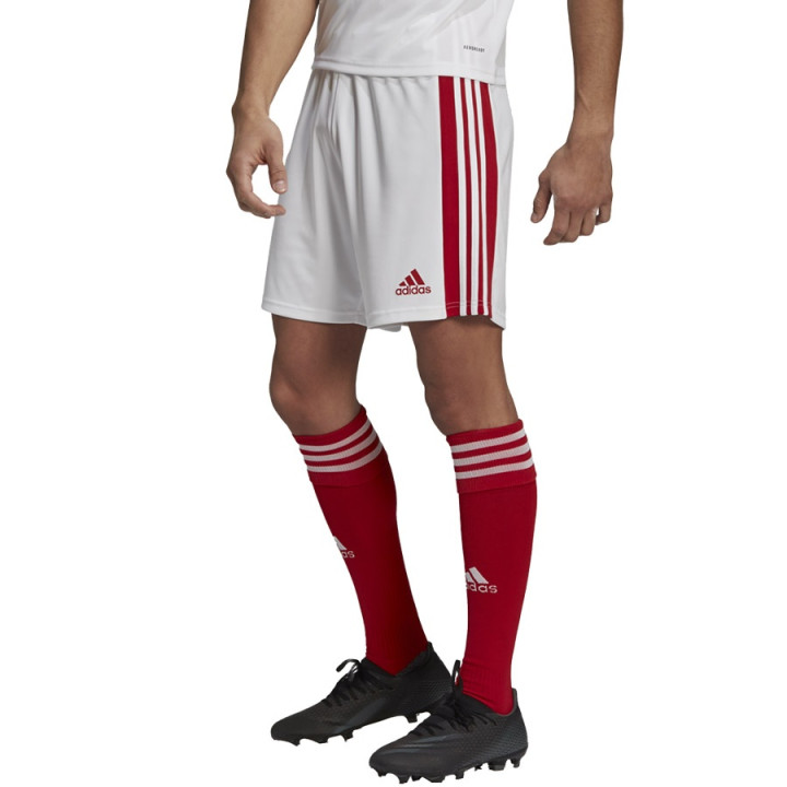 Spodenki piłkarskie męskie adidas Squadra 21 AeroReady białe | VUX.pl