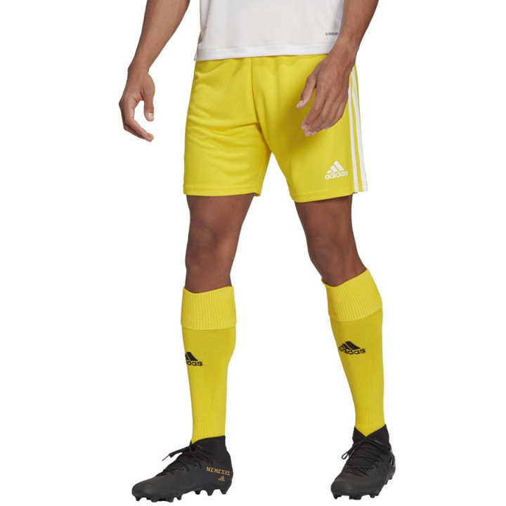 Spodenki piłkarskie męskie adidas Squadra 21 Aeroready żółte | VUX.pl
