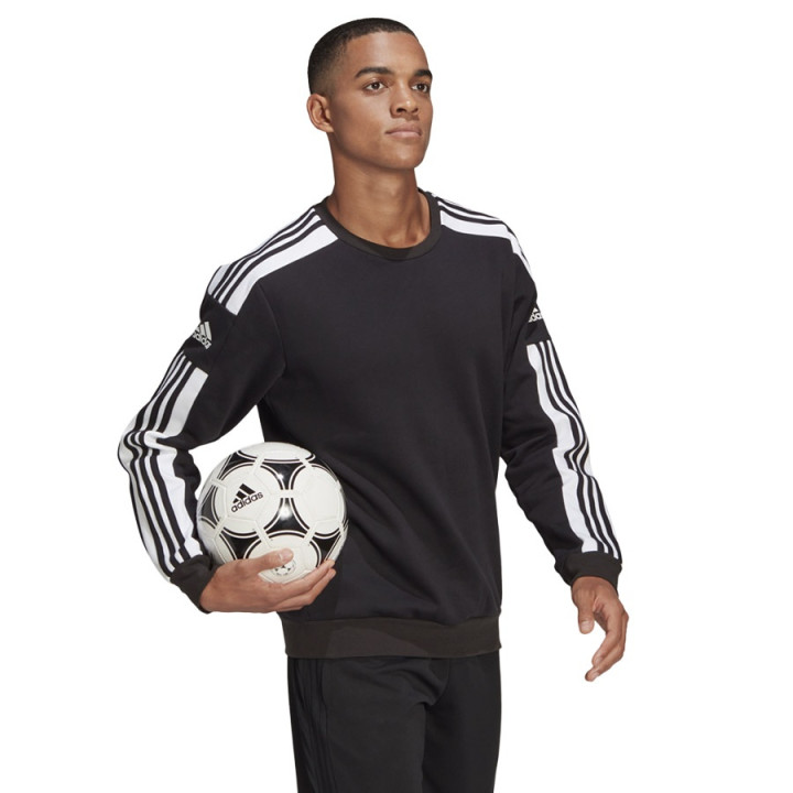 Bluza bawełniana męska adidas Squadra 21 Sweat Top czarna | VUX.pl