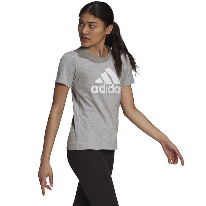 Koszulka bawełniana adidas Big Logo Tee szara H07808 | VUX.pl