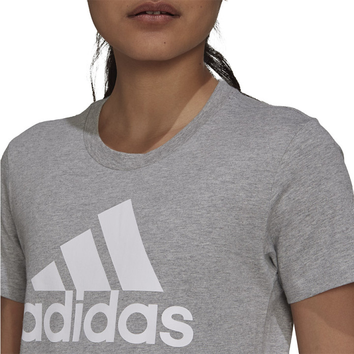 Koszulka bawełniana adidas Big Logo Tee szara H07808 | VUX.pl