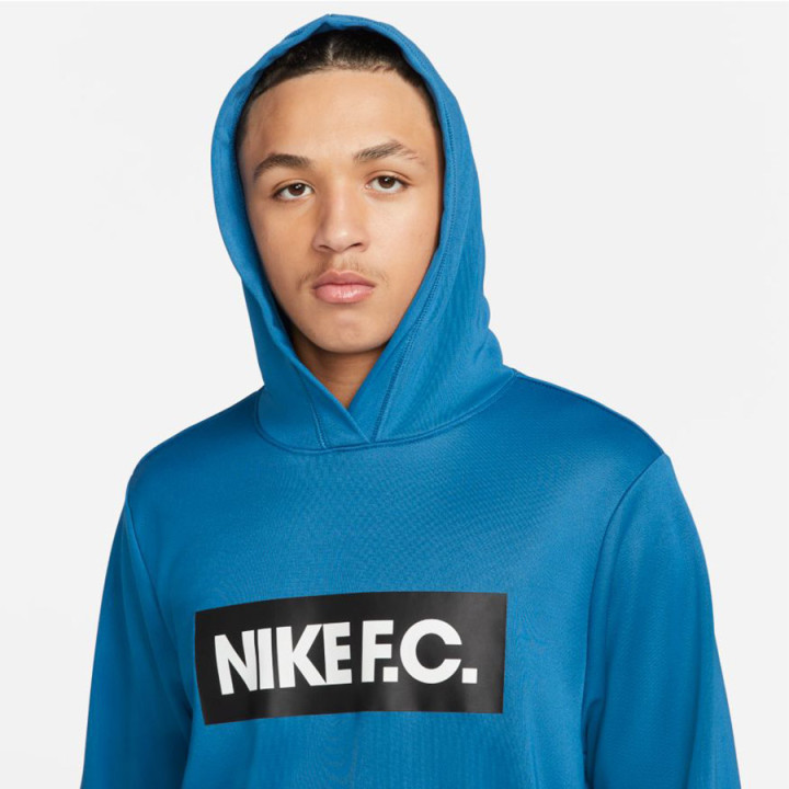 Bluza z kapturem męska Nike NK DF FC Libero niebieska | VUX.pl