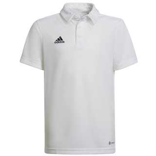 Koszulka polo piłkarska dziecięca adidas Entrada 22 biała | VUX.pl