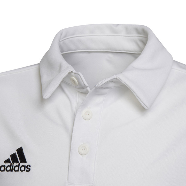 Koszulka polo piłkarska dziecięca adidas Entrada 22 biała | VUX.pl