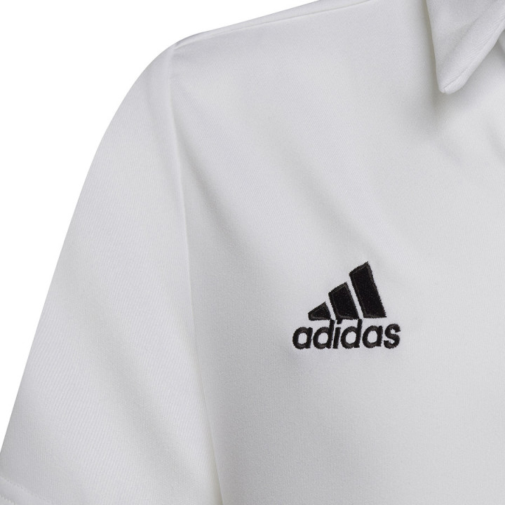 Koszulka polo piłkarska dziecięca adidas Entrada 22 biała | VUX.pl