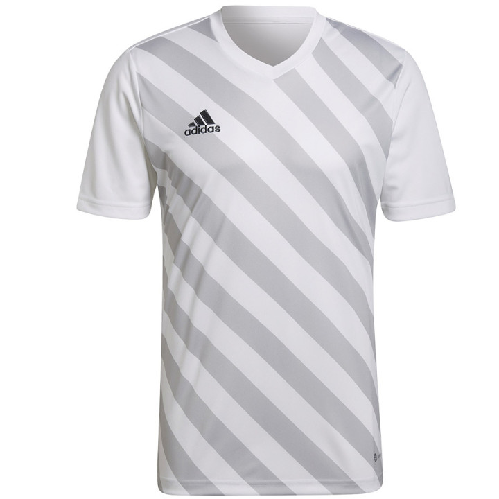Koszulka piłkarska męska adidas Entrada 22 GFX biała HF0129 | VUX.pl