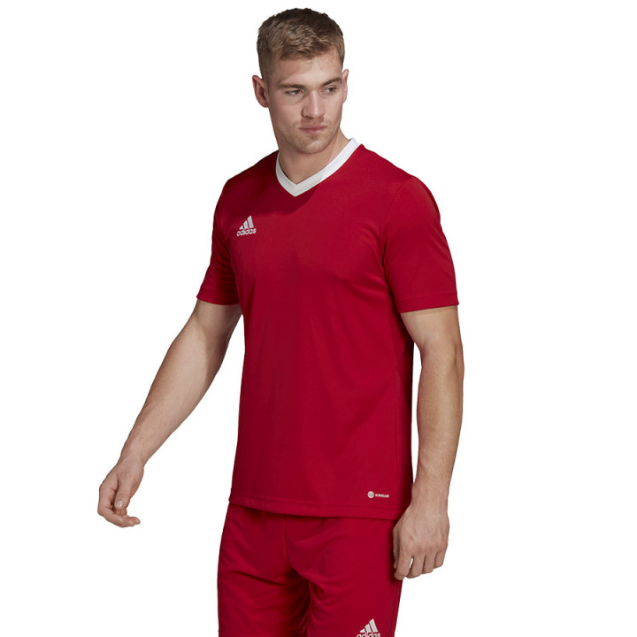 Koszulka piłkarska męska adidas Entrada 22 czerwona H61736 | VUX.pl
