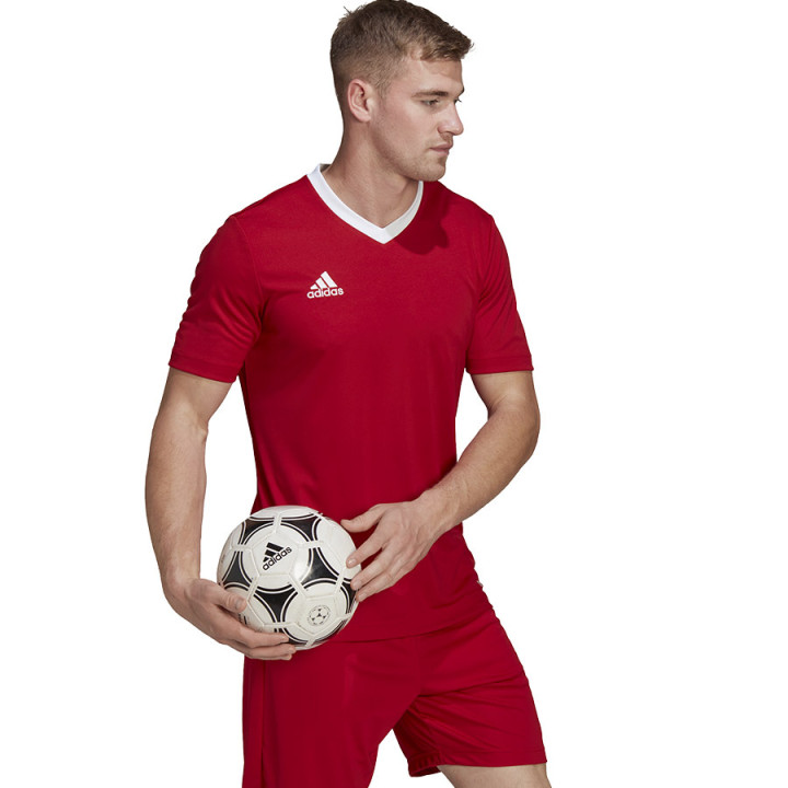 Koszulka piłkarska męska adidas Entrada 22 czerwona H61736 | VUX.pl