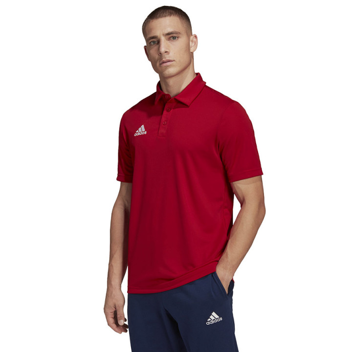 Koszulka polo męska adidas Entrada 22 czerwona krótki rękaw | VUX.pl