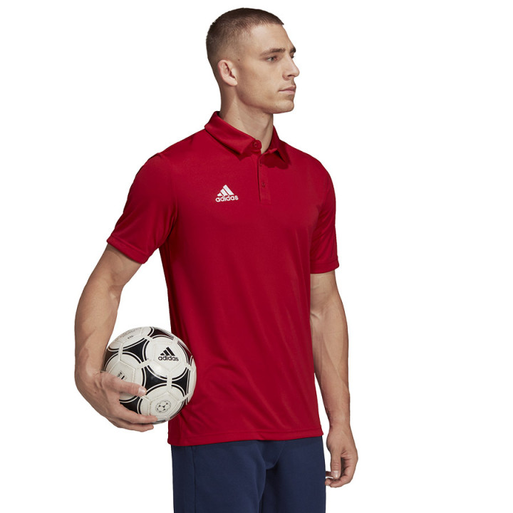 Koszulka polo męska adidas Entrada 22 czerwona krótki rękaw | VUX.pl