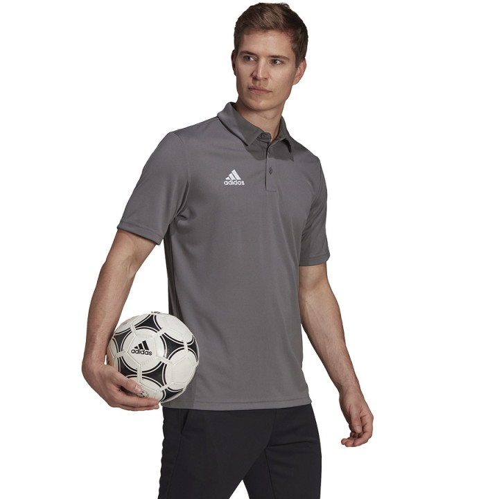Koszulka polo męska adidas Entrada 22 poliestrowa szara | VUX.pl