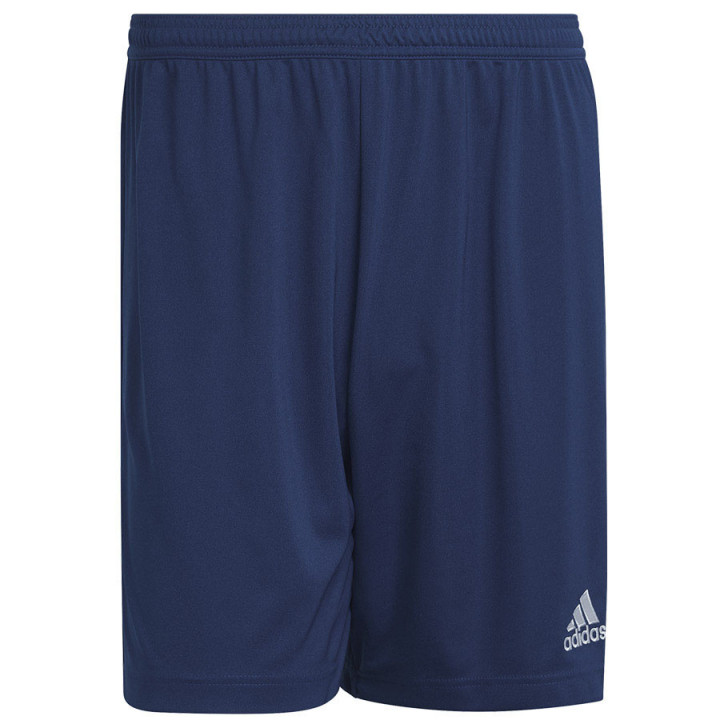 Spodenki piłkarskie poliestrowe adidas Entrada 22 granatowe | VUX.pl