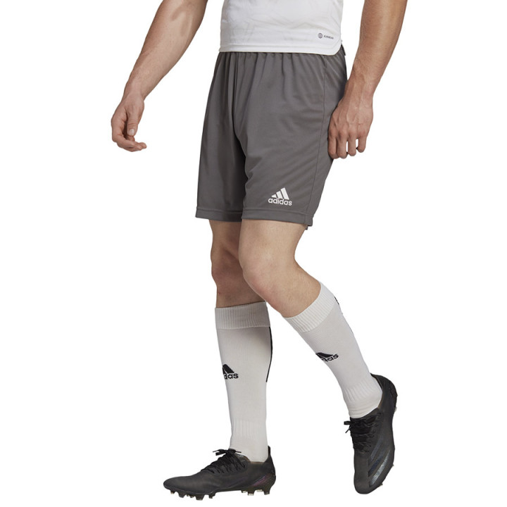 Spodenki piłkarskie treningowe adidas Entrada 22 szare H57505 | VUX.pl