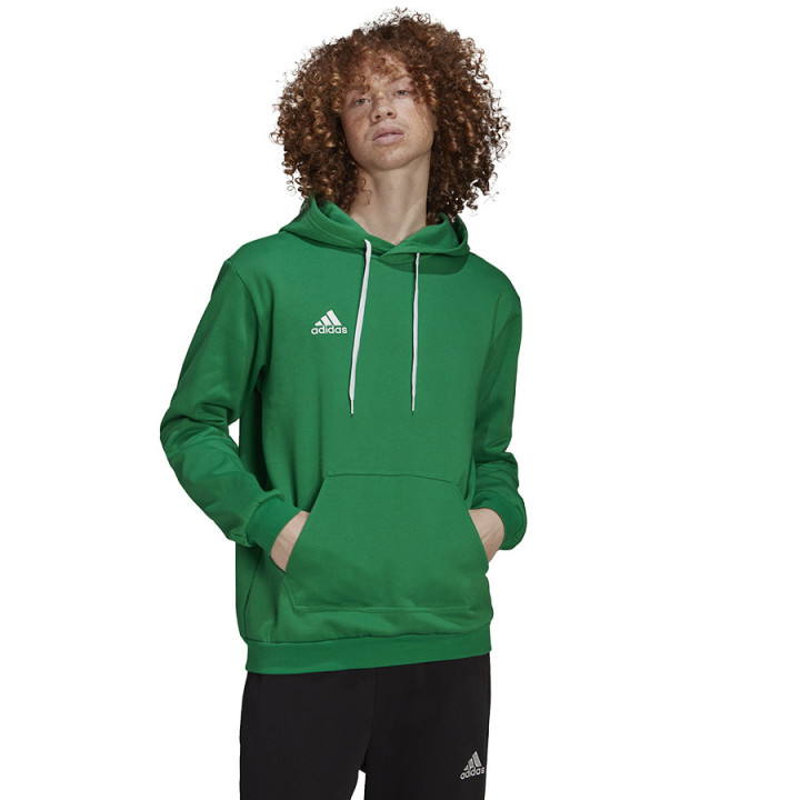 Bluza bawełniana z kapturem męska adidas Entrada 22 zielona | VUX.pl