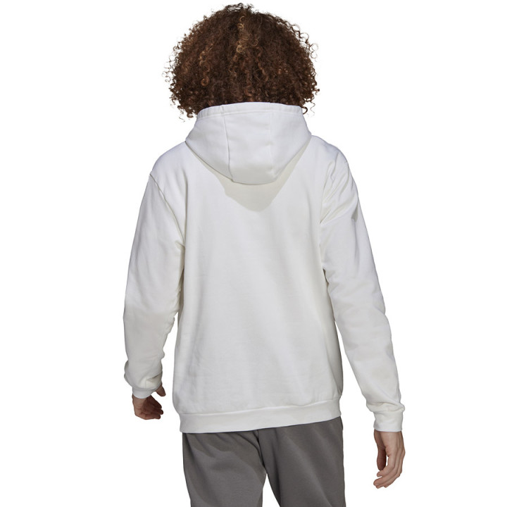 Bluza z kapturem bawełniana męska adidas Entrada 22 biała | VUX.pl