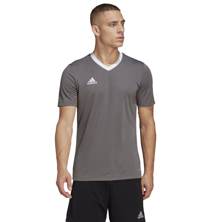 Koszulka piłkarska junior adidas Entrada 22 szara HE1574 | VUX.pl