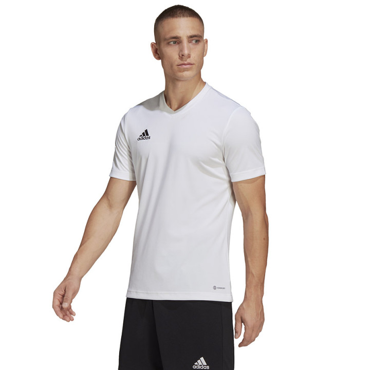 Koszulka piłkarska męska adidas Entrada 22 biała AEROREADY | VUX.pl