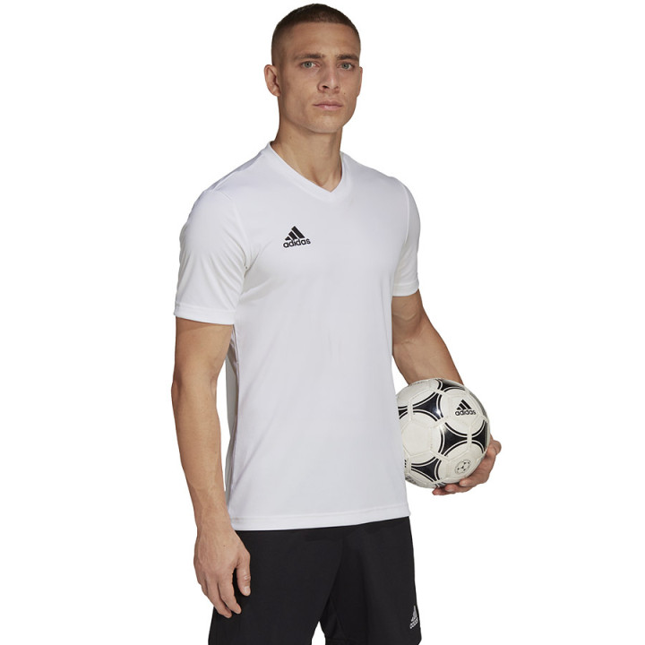 Koszulka piłkarska męska adidas Entrada 22 biała AEROREADY | VUX.pl