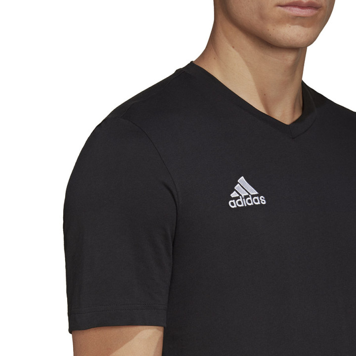 Koszulka bawełniana męska adidas Entrada 22 czarna HC0448 | VUX.pl