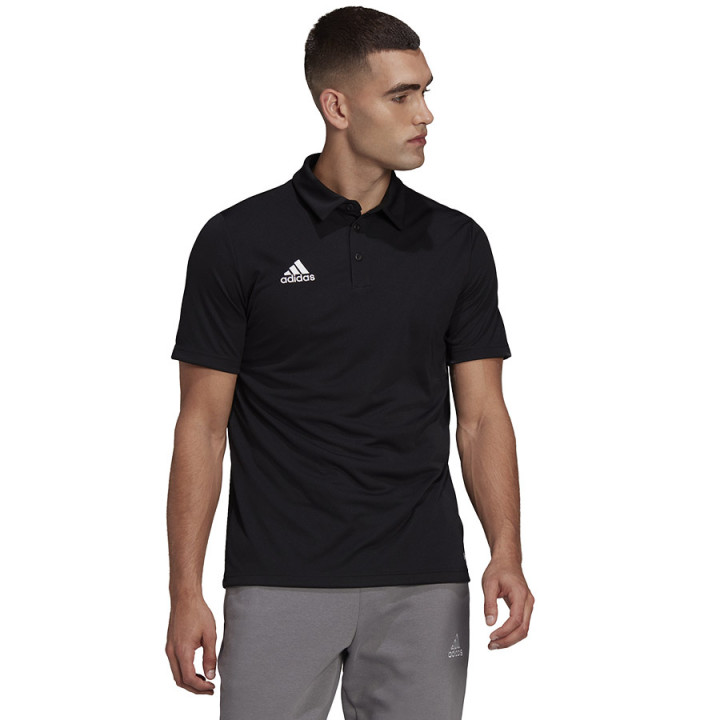 Koszulka polo adidas Entrada 22 krótki rękaw czarna HB5328 | VUX.pl