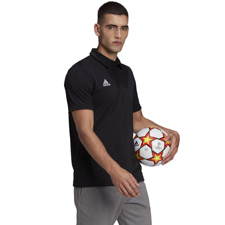 Koszulka polo adidas Entrada 22 krótki rękaw czarna HB5328 | VUX.pl