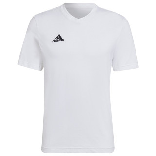 Koszulka w serek bawełniana męska adidas Entrada 22 biała | VUX.pl