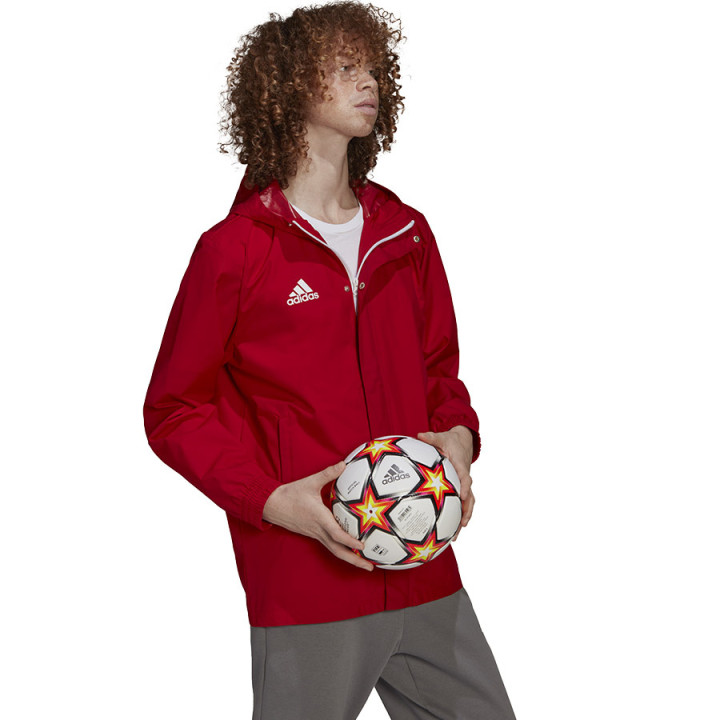Kurtka wiatroszczelna męska adidas Entrada 22 czerwona HG6299 | VUX.pl