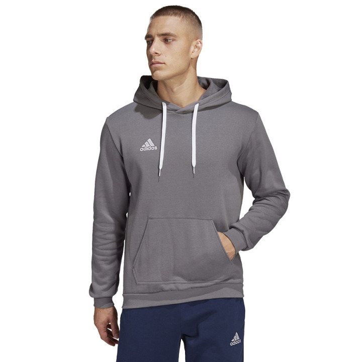 Bluza bawełniana z kapturem męska adidas Entrada 22 szara | VUX.pl