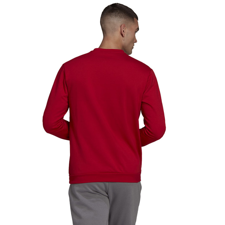 Bluza bawełniana męska adidas Entrada 22 Sweat Top czerwona | VUX.pl