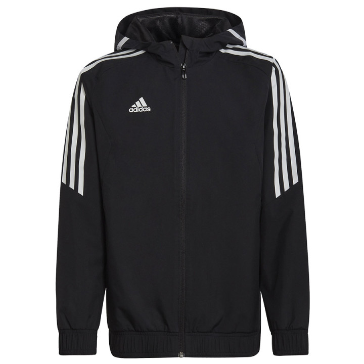 Kurtka z kapturem junior adidas Condivo 22 All Weather HA6253 | VUX.pl