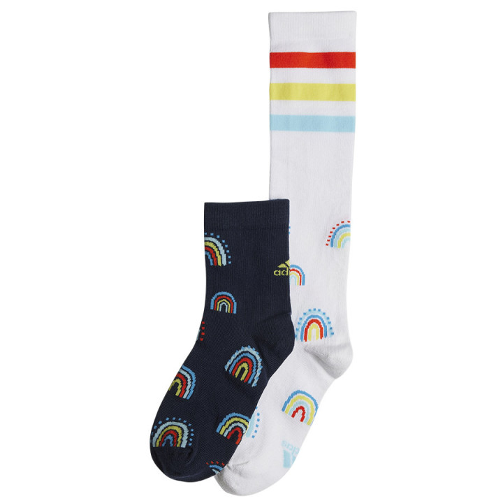 Skarpety adidas Rainbow 2PP wielokolorowe 2 pary HN5735 | VUX.pl