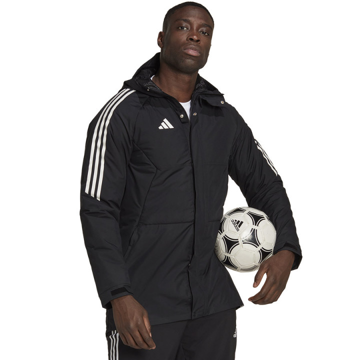 Kurtka pikowana męska adidas Condivo 22 Stadium Parka czarna | VUX.pl