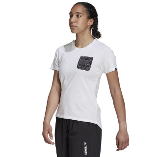 Koszulka damska adidas TX Pocket Tee biała krótki rękaw | VUX.pl