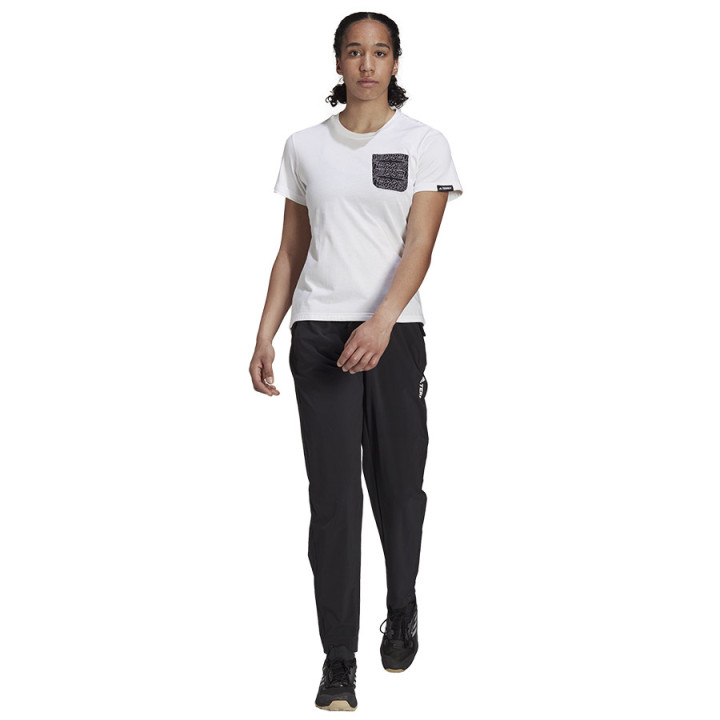 Koszulka damska adidas TX Pocket Tee biała krótki rękaw | VUX.pl