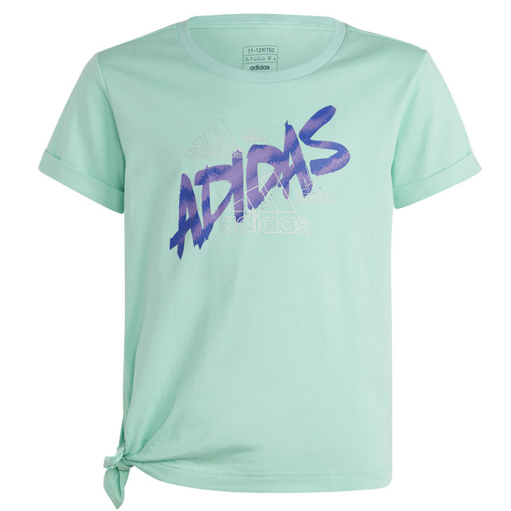 Koszulka adidas Dance Knotted Tee girls Jr HR5817 | VUX.pl