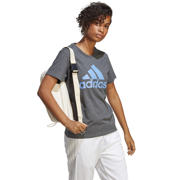 Koszulka damska adidas Big Logo Tee krótki rękaw szara IC0634 | VUX.pl