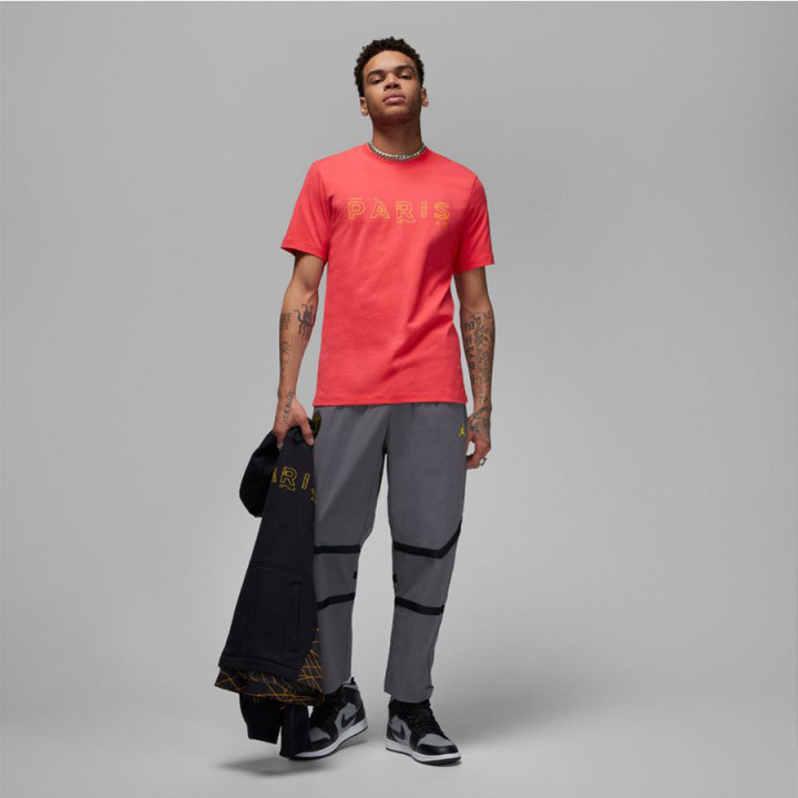 Koszulka PSG męska Nike Jordan czerwona krótki rękaw | VUX.pl