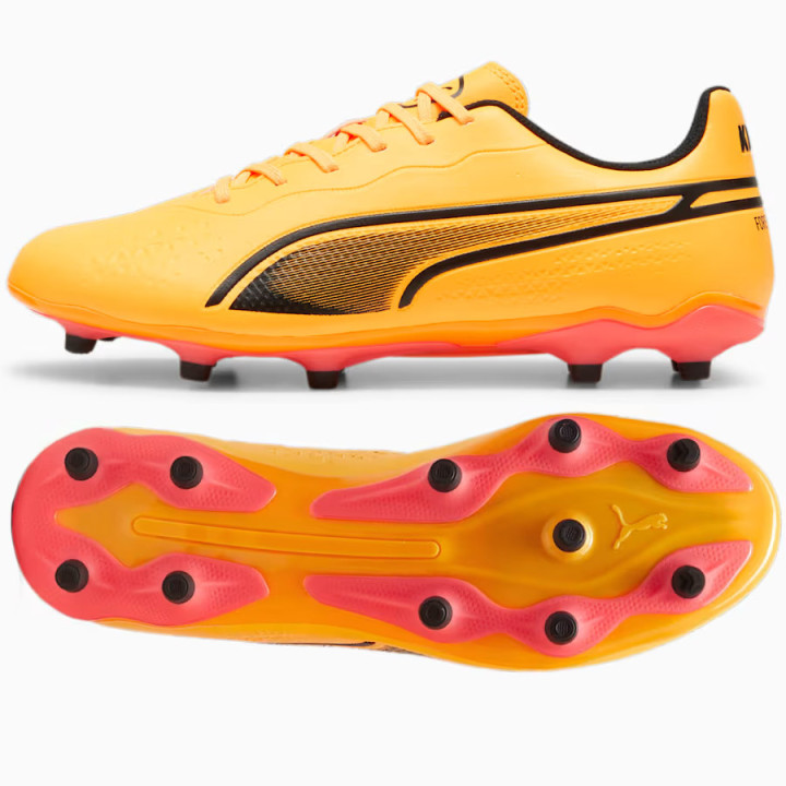Korki lanki męskie Puma KING Match FG/AG pomarańczowe | VUX.pl