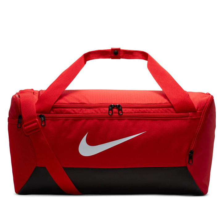 Torba treningowa Nike Brasilia z podwójnym dnem czerwona | VUX.pl