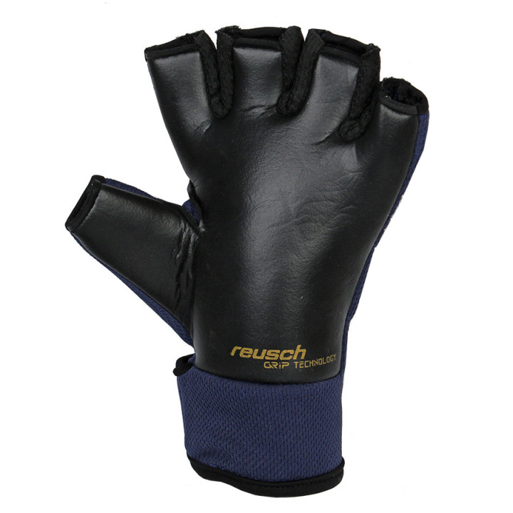 Rękawice bramkarskie flat Reusch Futsal Grip granatowe 54 70 | VUX.pl