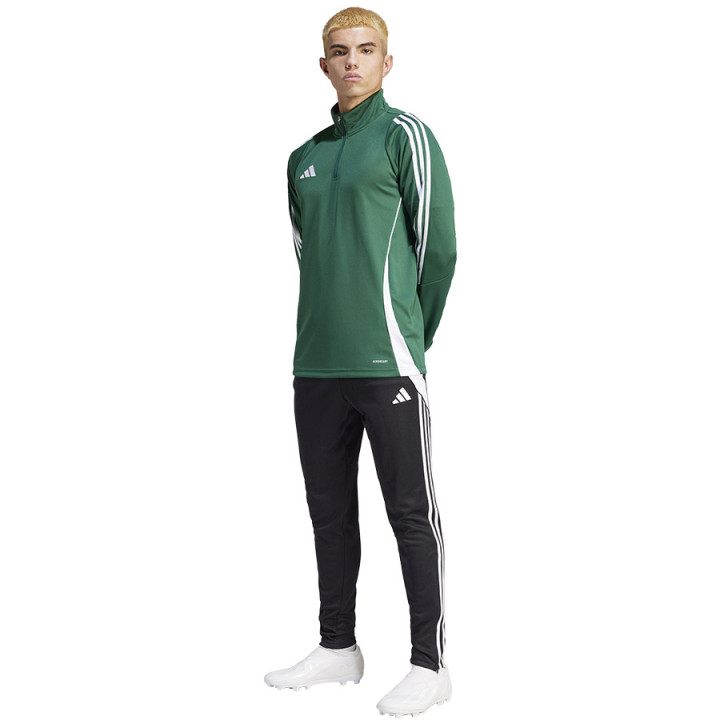 Bluza treningowa męska adidas Tiro 24 zielona z zamkiem | VUX.pl