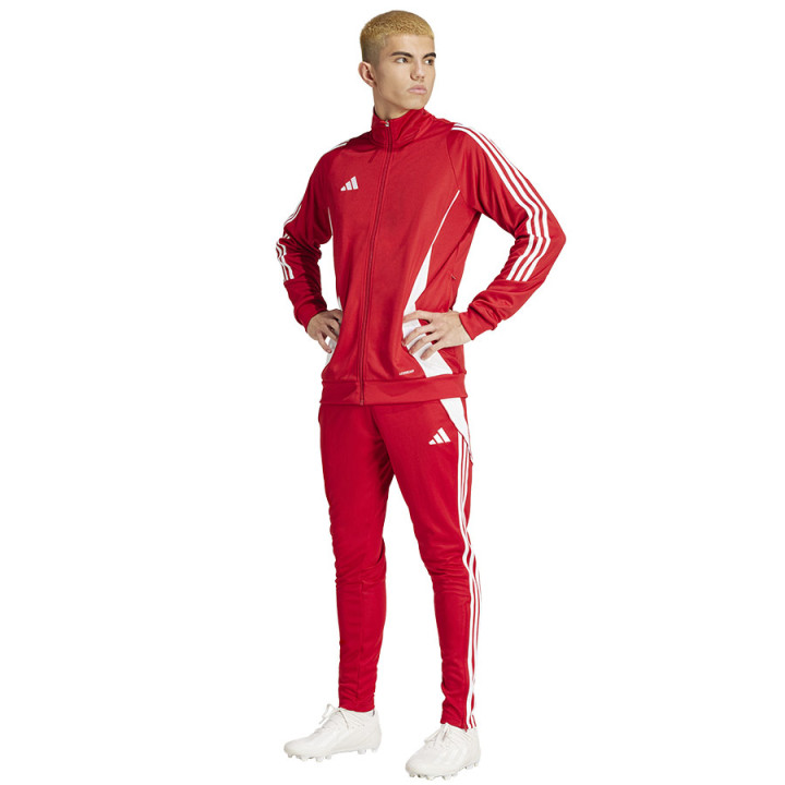 Bluza treningowa rozpinana męska adidas Tiro 24 czerwona | VUX.pl