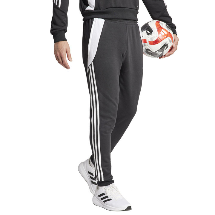 Spodnie dresowe bawełniane męskie adidas Tiro 24 czarne | VUX.pl