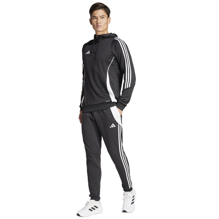 Spodnie dresowe bawełniane męskie adidas Tiro 24 czarne | VUX.pl