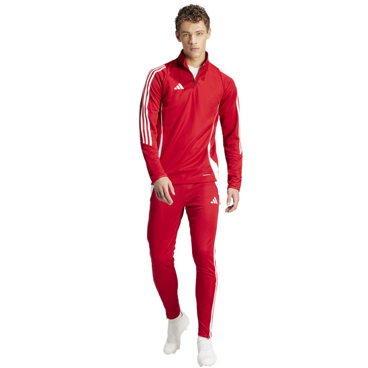 Bluza treningowa bez kaptura męska adidas Tiro 24 czerwona | VUX.pl