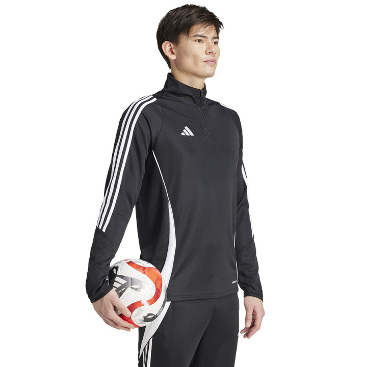 Bluza treningowa z zamkiem męska adidas Tiro 24 czarna IJ9963 | VUX.pl